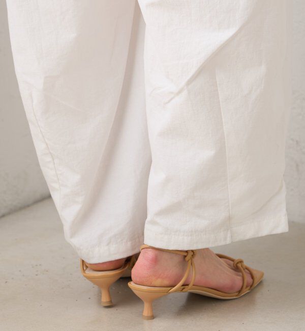  「クロスストラップヒールサンダル」|サンダル|