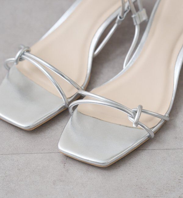  「クロスストラップヒールサンダル」|サンダル|