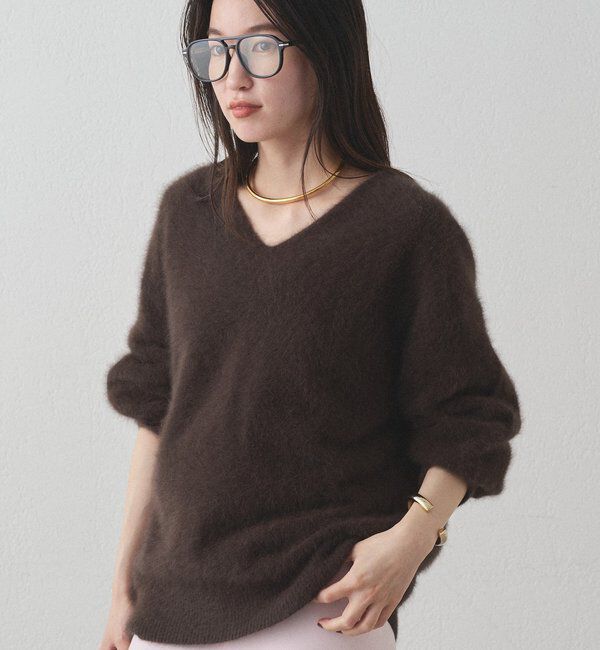  「FURカシミヤVニット」|ニット・セーター|