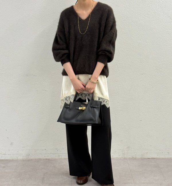  「FURカシミヤVニット」|ニット・セーター|