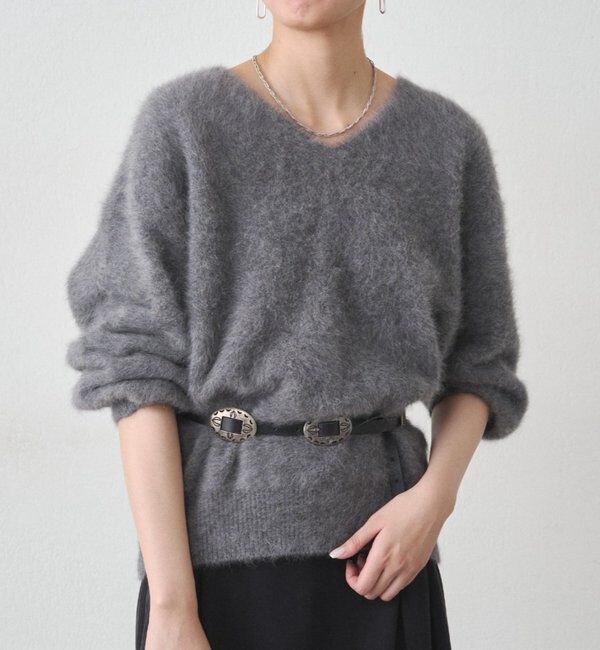  「FURカシミヤVニット」|ニット・セーター|