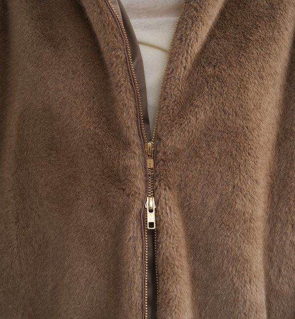  「フードフェイクファーブルゾン」|ベスト・ジレ|