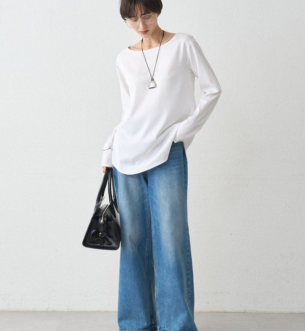  「サテンロンTブラウス」|シャツ・ブラウス|