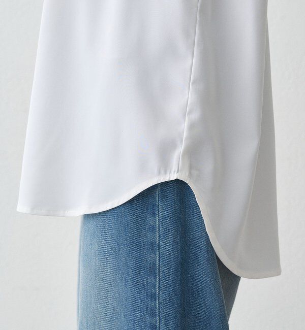  「サテンロンTブラウス」|シャツ・ブラウス|