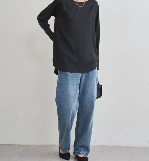  「サテンロンTブラウス」|シャツ・ブラウス|