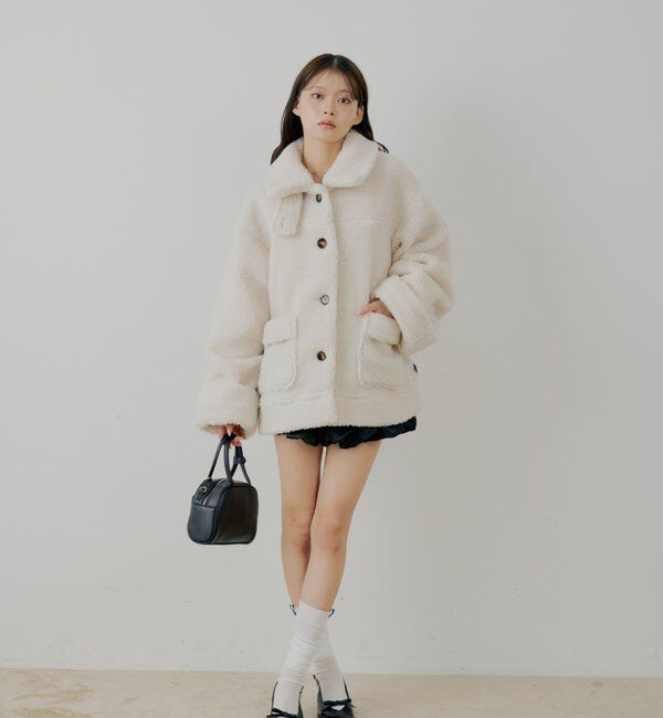  「2wayスタンドムートンルーズジャケット」|その他|
