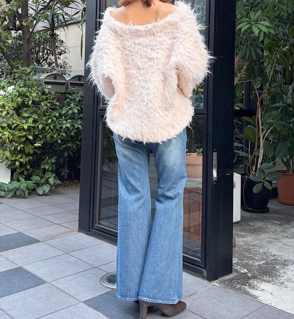  「パッチ付きフレアデニム」|デニム|