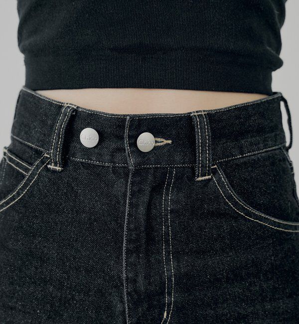  「パッチ付きフレアデニム」|デニム|