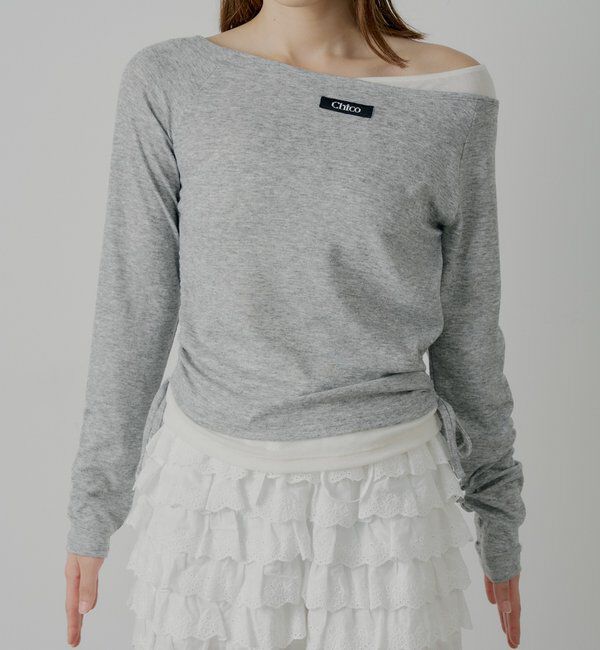  「ワンショルレイヤードTシャツ」|Tシャツ・カットソー|