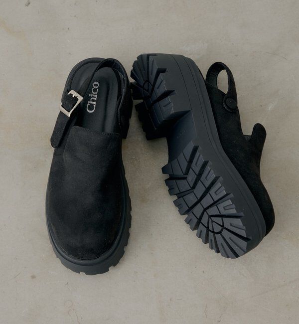  「厚底スエードサボ」|その他|