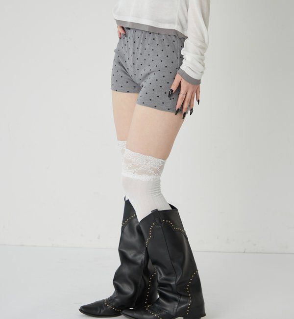  「【SLOPPY/スロッピー】リブショートパンツ」|チノ|