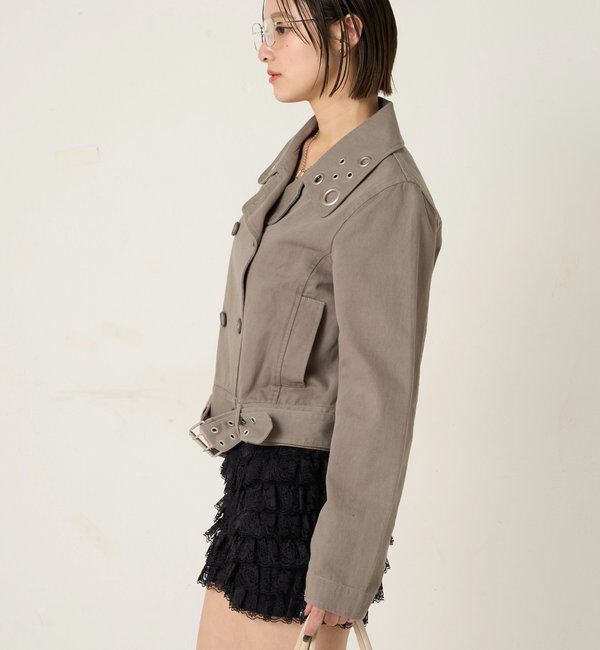  「アイレットショートPジャケット」|ブルゾン・スタジャン|
