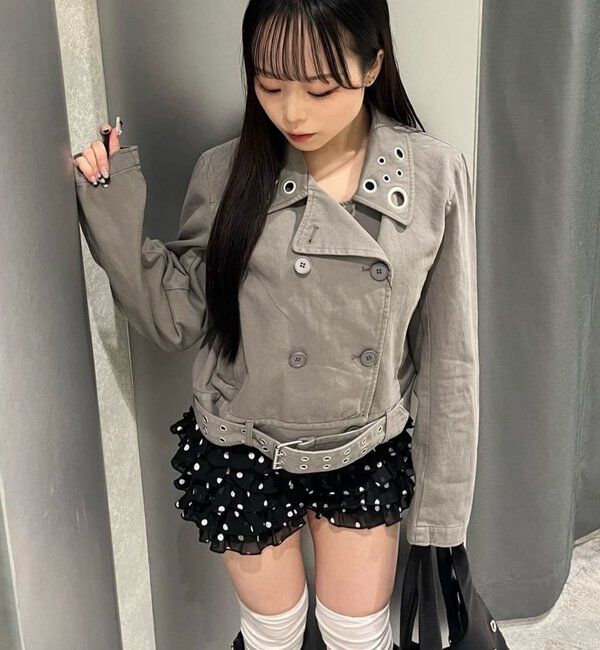  「アイレットショートPジャケット」|ブルゾン・スタジャン|