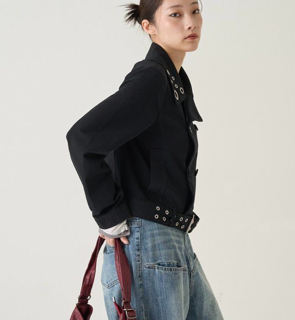  「アイレットショートPジャケット」|ブルゾン・スタジャン|