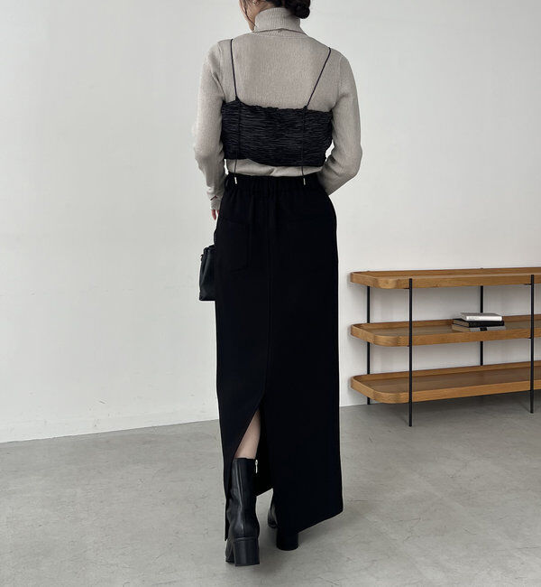  「【累計1万枚突破/全骨格◎/低身長サイズ】マキシIラインスカート」|スカート|