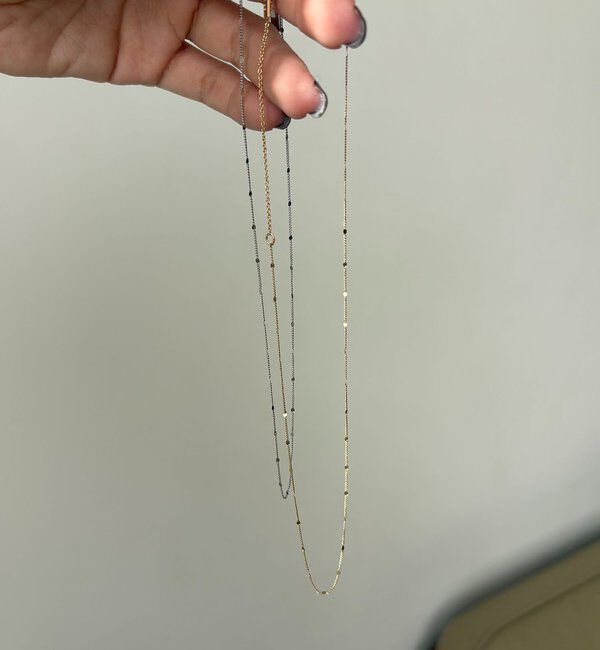  「〈GOLDY/ゴールディ〉ドットチェーンスキンネックレス」|リング|