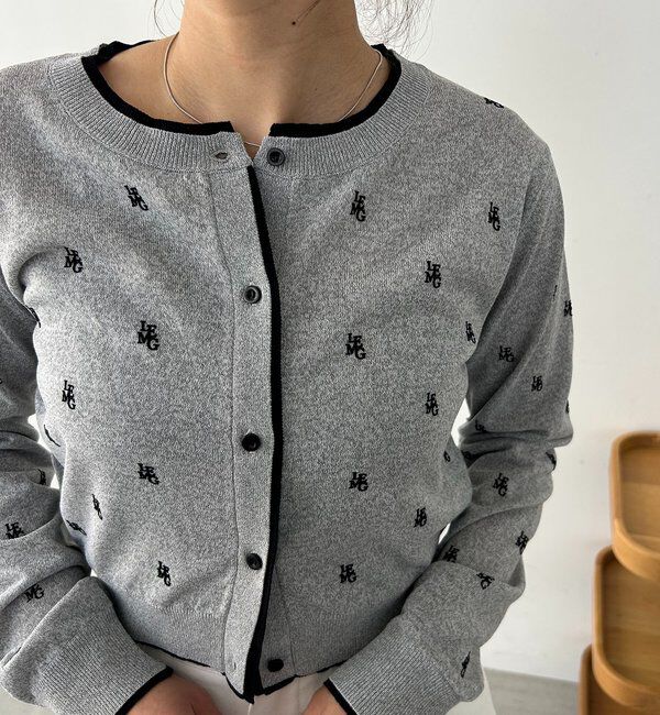  「モノグラムカーディガン」|カーディガン|