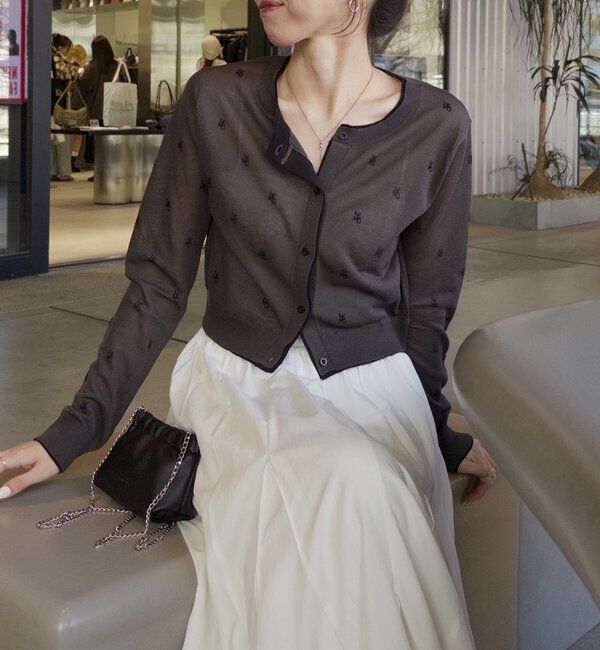  「モノグラムカーディガン」|カーディガン|