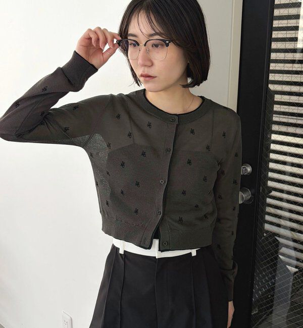  「モノグラムカーディガン」|カーディガン|