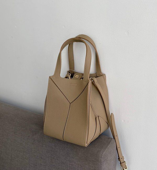  「【S/Lサイズ展開あり】ブロッキングバッグ S」|トートバッグ|ベージュ