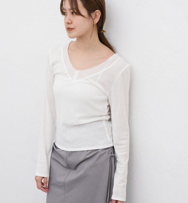  「シアードッキングロンTEE」|Tシャツ・カットソー|オフホワイト