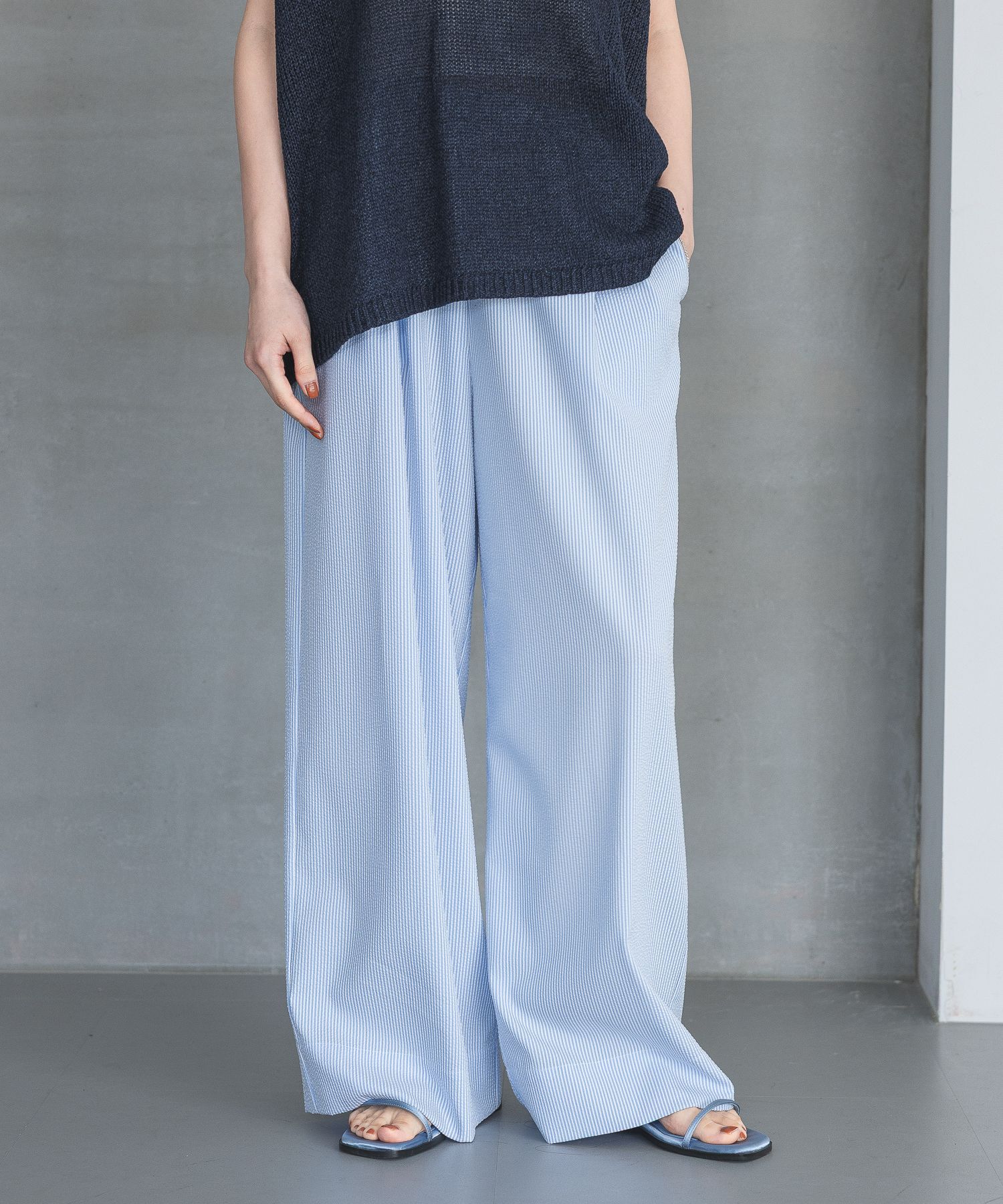 A part by 「サテンナローフラットサンダル」|サンダル|