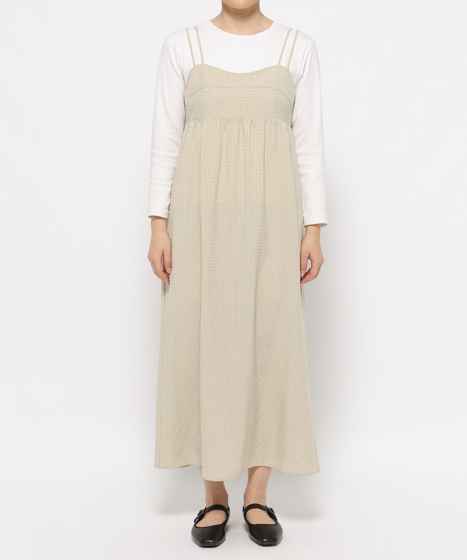 LOWRYS FARM「ティアードポコキャミワンピース」|ワンピース|