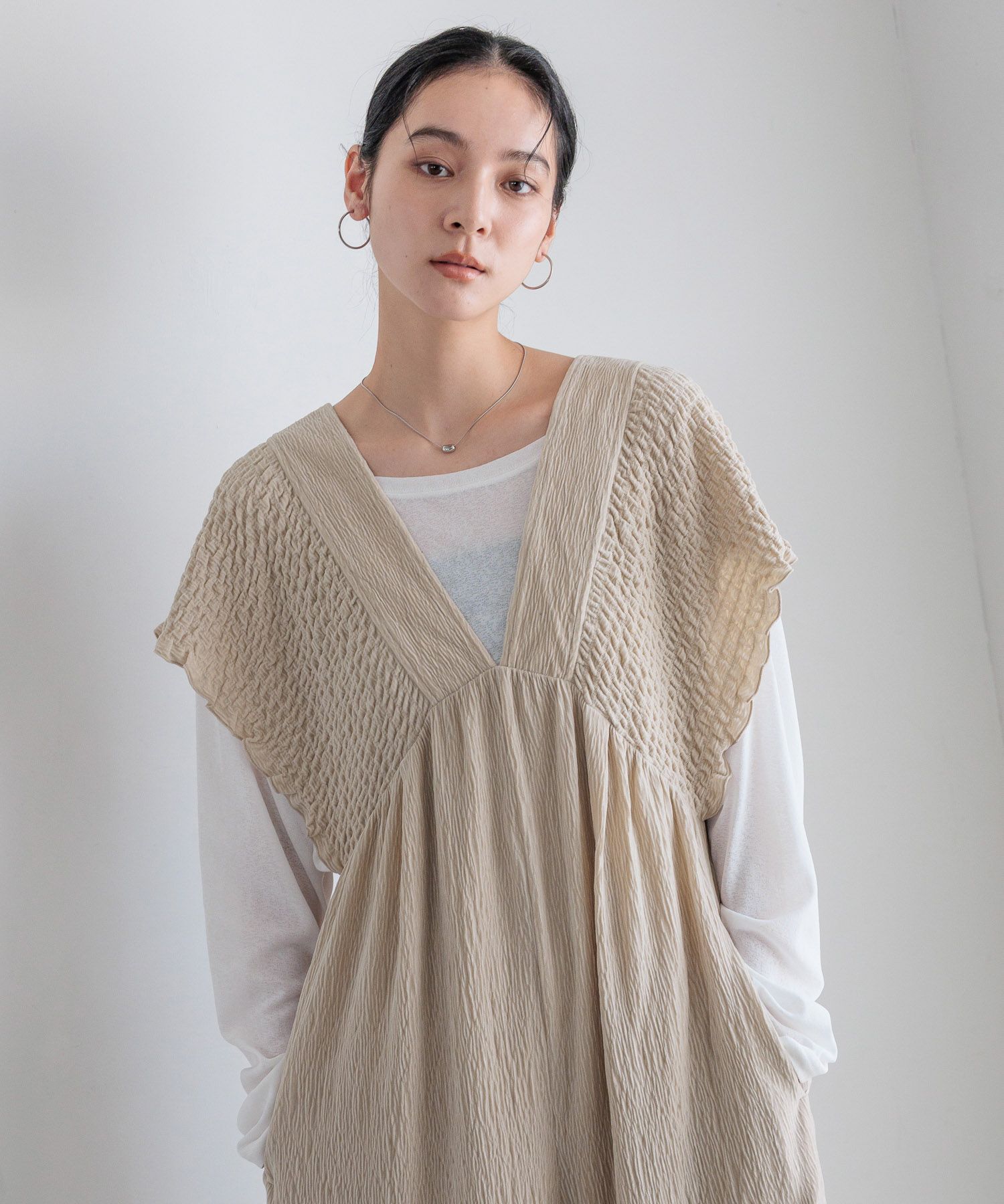 LOWRYS FARM「シャーリングベロアサロペ」|ワンピース|