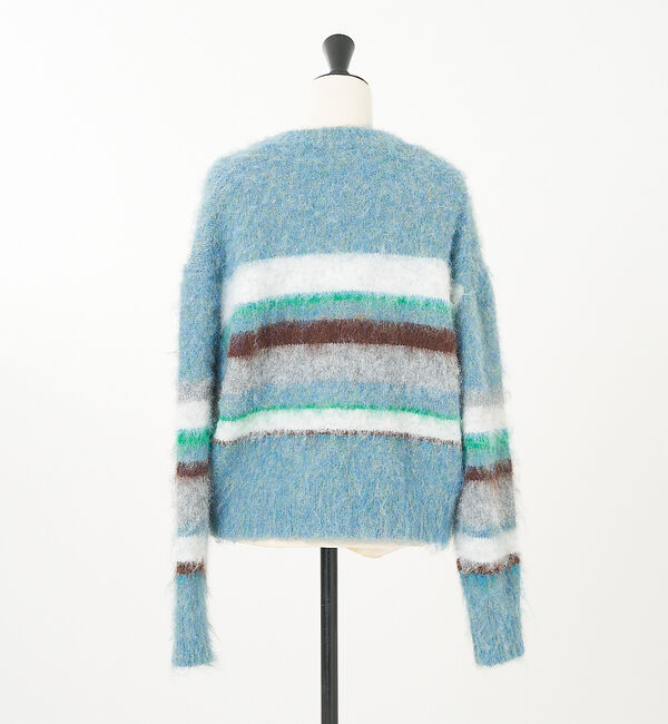 collex「ランダムボーダーヘアリーニット」|ニット・セーター|