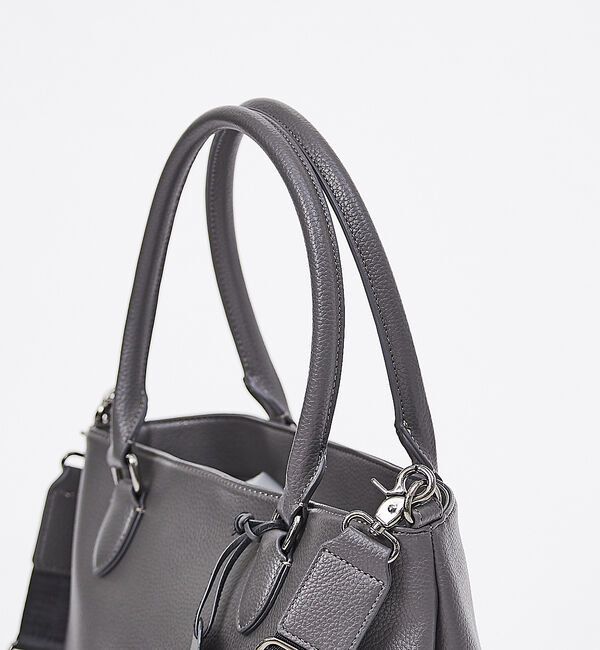 ABAHOUSE「【WEB別注】シボレザー 縦型 2WAY トートバッグ」|トートバッグ|