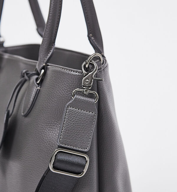 ABAHOUSE「【WEB別注】シボレザー 縦型 2WAY トートバッグ」|トートバッグ|