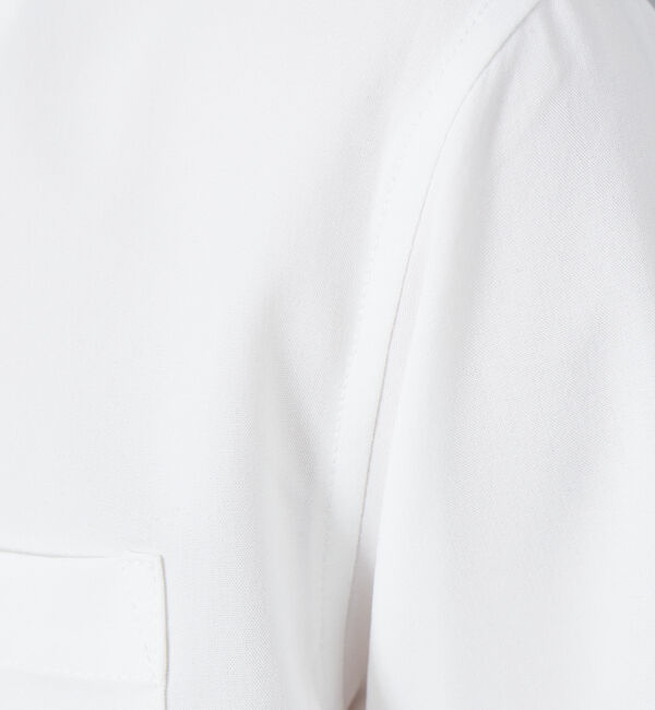 ABAHOUSE「【定番】ストレッチ ノーカラー Vネック シャツ」|シャツ・ブラウス|