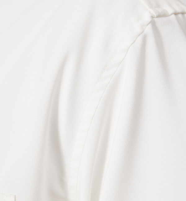 ABAHOUSE「【定番】ノーカラー Vネック 半袖シャツ」|シャツ・ブラウス|