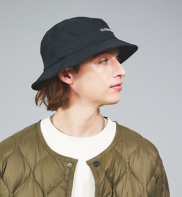 ABAHOUSE「【FRUIT OF THE LOOM】フロントロゴ刺繍 ツイル バケット ハット」|その他|