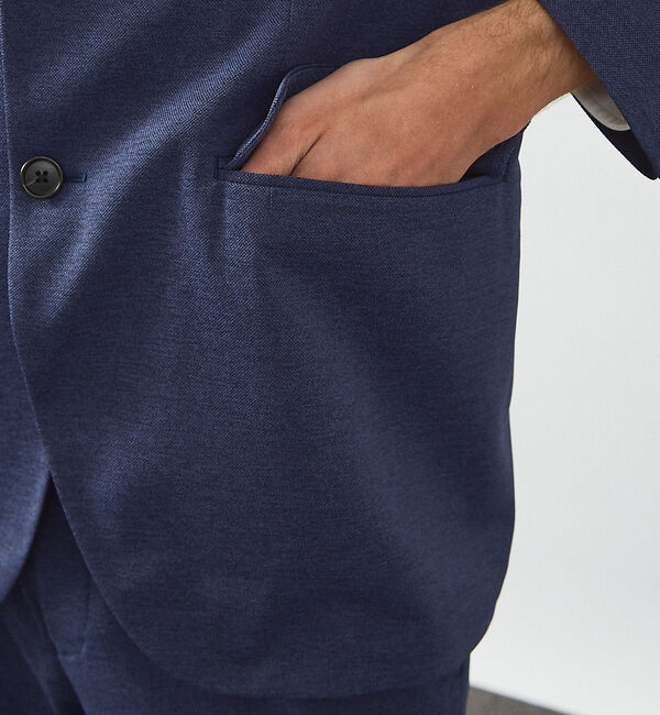 ABAHOUSE「【セットアップ対応/FLEX JACKET】Breeze cool カノコ ジャ」|テーラードジャケット|