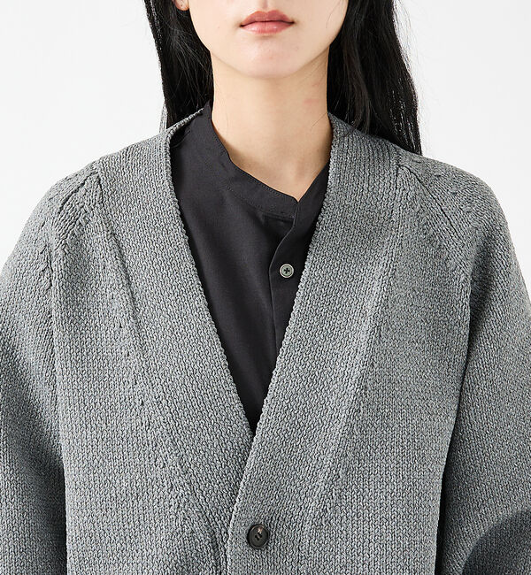 ABAHOUSE「【FORTUNA/フォルトゥナ】ECOTEC-Knit /オーバーサイズ カーデ」|カーディガン|