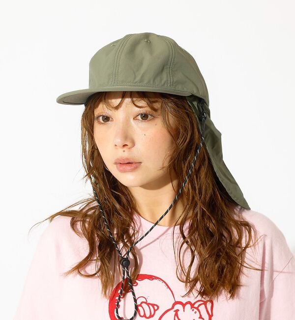 ABAHOUSE「【RUBEN/ルーベン】NYLON SHADE CAP/ナイロンシェードキャップ」|その他|カーキ