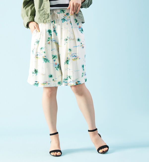 Rouge vif「アロハ柄ショートパンツ」|その他|ベージュ