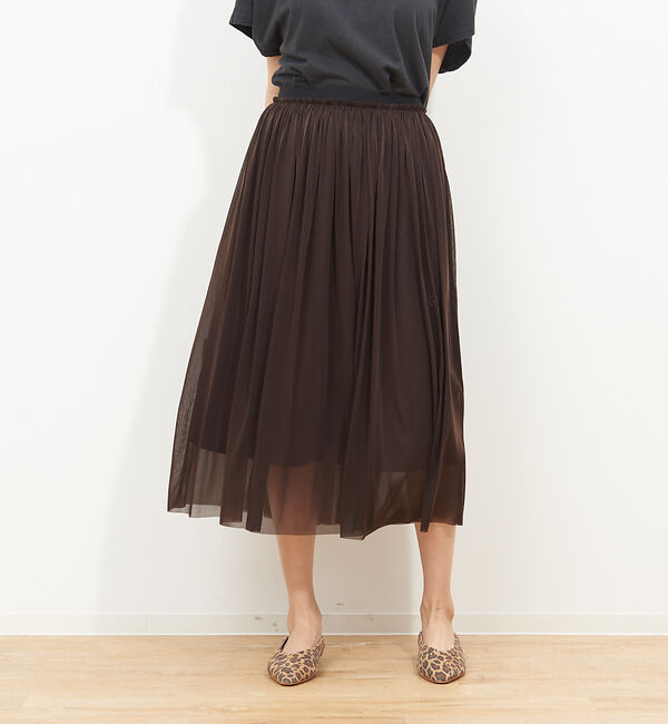 Rouge vif「エスパンディギャザースカート」|スカート|ブラウン