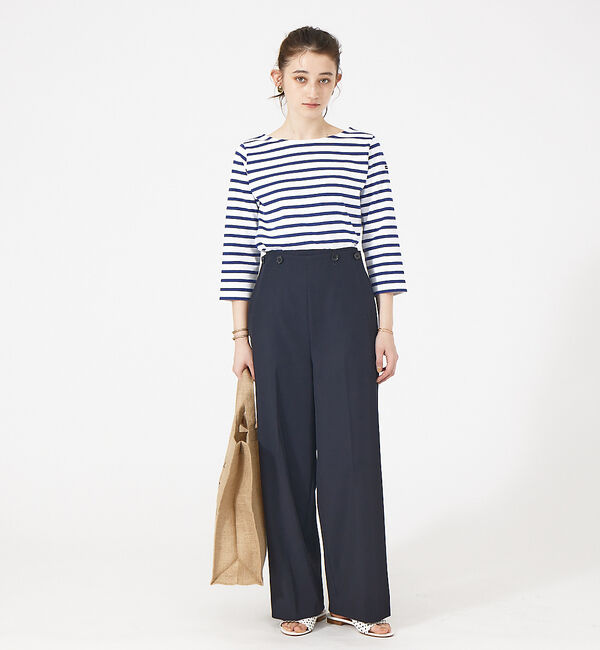 Rouge vif「【CHANTE CLAIR/シャントクレール】ボーダーロンT」|Tシャツ・カットソー|