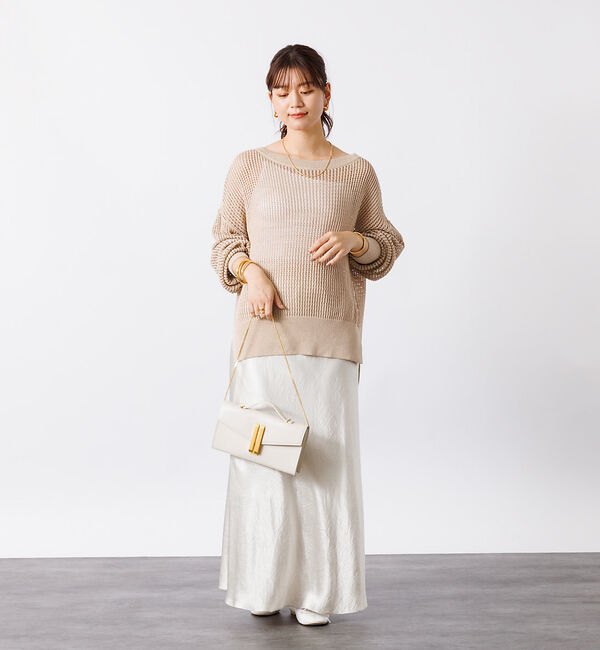 Rouge vif「グリットメッシュニットプルオーバー」|ニット・セーター|