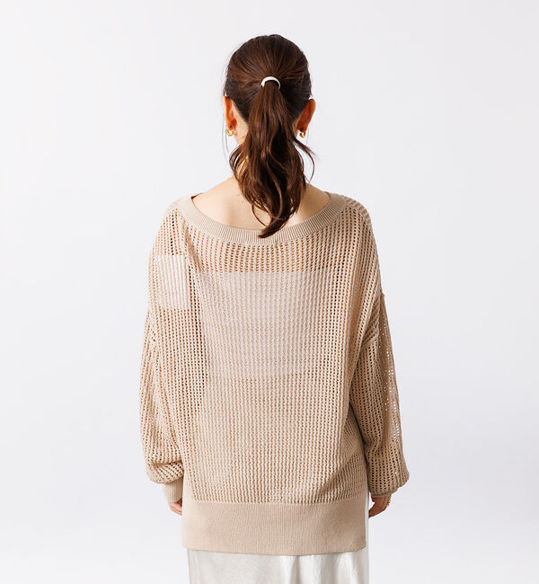 Rouge vif「グリットメッシュニットプルオーバー」|ニット・セーター|