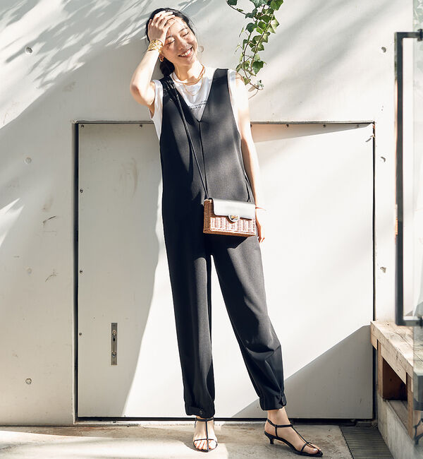 Rouge vif「【一部店舗限定】前後２WAYジョーゼットオールインワン」|オールインワン|