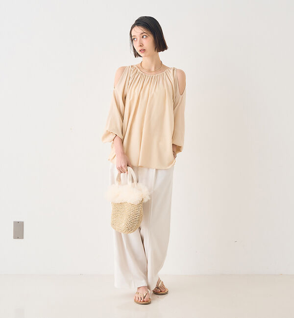 Rouge vif「【一部店舗限定】オープンショルダーブラウス」|シャツ・ブラウス|