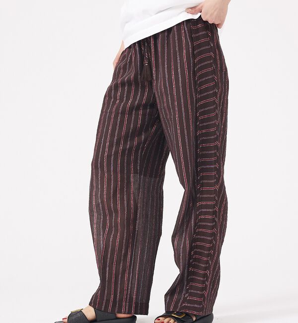 Rouge vif「【Le Melange/ル・メランジュ】総柄イージーパンツ/チェック柄/バルーン」|その他|