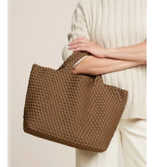 Rouge vif「【人気追加】【NAGHEDI/ナゲティ】ミディアムトートバッグ St Barth」|トートバッグ|チョコ