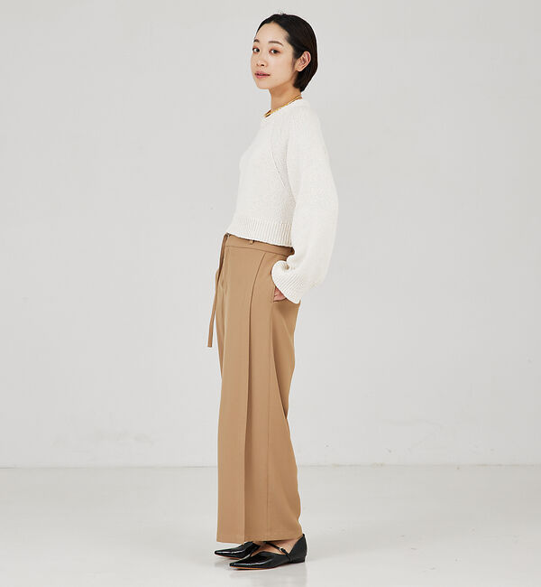 qualite「＜ITALY＞コンパクトローゲージニット」|ニット・セーター|