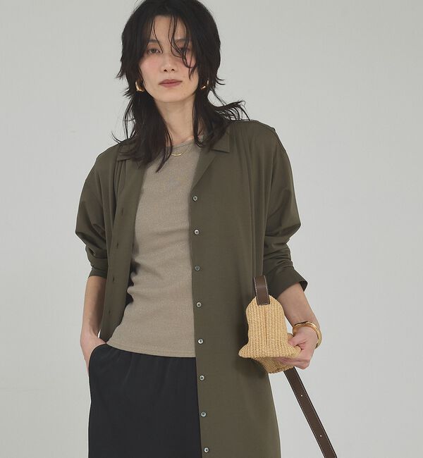 qualite「【接触冷感】ドライジャージーワンピース」|ワンピース|