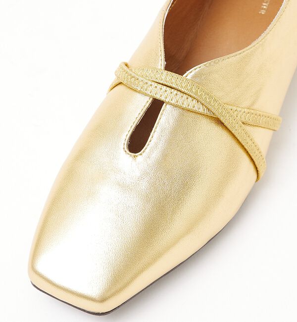 AU BANNISTER「ストラップソフトレザーフラットパンプス」|その他|