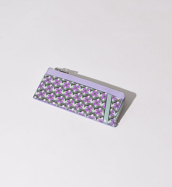 LOWELL things「Reles/配色長財布」|財布|ラベンダー